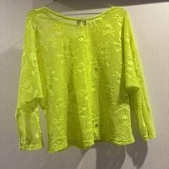 ANAP メッシュトップス　蛍光イエロー　Sの画像