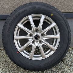 【タイヤ新品】YOKOHAMA アイスガード7 195/65R15 ホットスタッフ エクスター +2 HOT STUFF Exsteer 中古アルミホイール 15インチ 6J 5H114.3 4本セット ヴォクシー セレナなどの画像