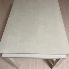 ニトリダイニングテーブル　約　幅120＋70の画像