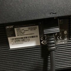 24インチモニター/Acer/V246HL/セカンドモニター/セカンドディスプレイの画像