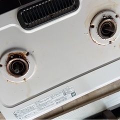 ガスコンロ　白の画像