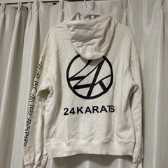 24KARATS ホワイト パーカー Mの画像