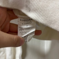 24KARATS ホワイト パーカー Mの画像