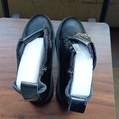 新品 22cm レディース ブーツ ブラック 厚底 シューズ ショートブーツ 識別番号:【B243-Z】の画像