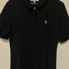 US.POLO.ASSN 黒 ポロワンピースの画像