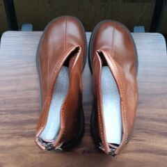 新品 23cm レディース ブーツ ブラウン 厚底 シューズ ショートブーツ 識別番号:【B242-Z】の画像