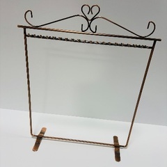 アクセサリースタンド2点セット／ネックレス＆ピアス収納／アンティーク風の画像