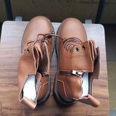 新品 24cm レディース ブーツ ブラウン 厚底 シューズ ショートブーツ 識別番号:【B237-Z】の画像