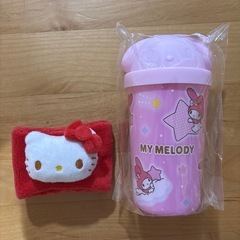 サンリオ4点セット　パンケーキメーカーとルームライトとタンブラーとおまけの画像