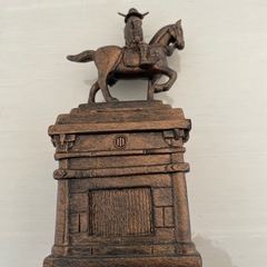 伊達政宗　騎馬像　貯金箱　の画像