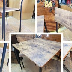 L36　美品　ダイニング３点セット＆収納棚　全4点セットの画像