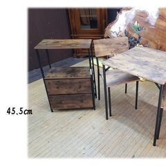 L36　美品　ダイニング３点セット＆収納棚　全4点セットの画像