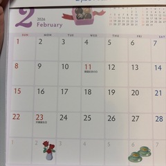 卓上カレンダーの画像