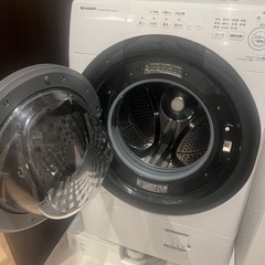 シャープ2023年製ドラム式洗濯機　　洗濯7kgの画像