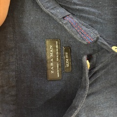 ZARA MAN チャイナカラー長袖シャツの画像
