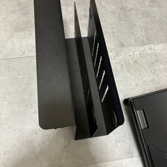 ノートPCスタンド　デスクサイド収納ラック　セット　夜の引き取り可の画像