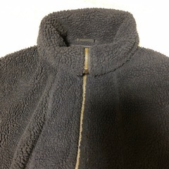 ユニクロXL ネイビー レディース　厚手ボアフリースブルゾン 厚手 UNIQLOの画像