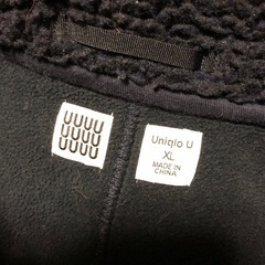 ユニクロXL ネイビー レディース　厚手ボアフリースブルゾン 厚手 UNIQLOの画像