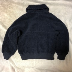ユニクロXL ネイビー レディース　厚手ボアフリースブルゾン 厚手 UNIQLOの画像