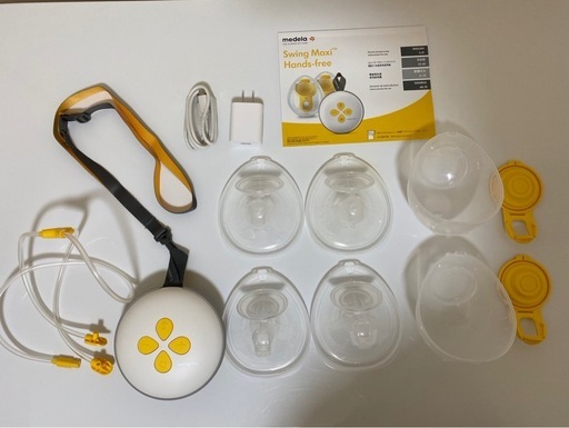 【美品】Medela メデラ 電動さく乳器 ハンズフリー搾乳機 両胸