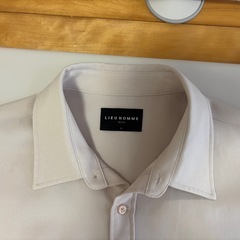 LIEU HOMME アイボリー 長袖シャツ XLの画像