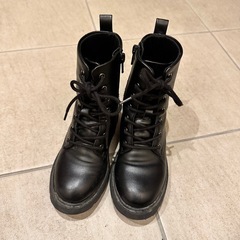 GU男女キッズブーツ19cmレースアップブーツの画像