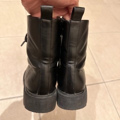 GU男女キッズブーツ19cmレースアップブーツの画像