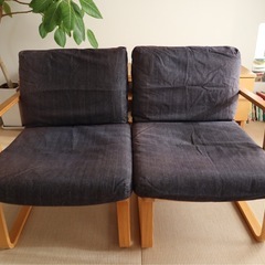 無印良品　テーブル、ソファーチェア2脚、ベンチ　★セット価格★の画像