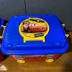 カーズ　玩具ボックス　収納ボックス　2個セットの画像
