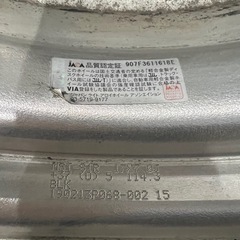 【美品】WORK MEISTER S1R ワーク マイスター17インチ　5穴　195/40 17　4本セットの画像