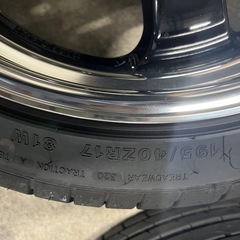 【美品】WORK MEISTER S1R ワーク マイスター17インチ　5穴　195/40 17　4本セットの画像
