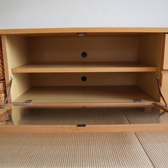 MUJI 無印良品 AVボード テレビ台 ローボード オーク材突板　の画像