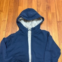 取引中⭐︎キッズ  ボアパーカー  140サイズ  ネイビーの画像