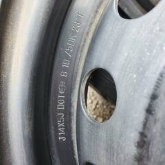 4本 中古 鉄ホイール 14インチ スタッドレスタイヤ グッドイヤー アイスナビ6 165/70/R14　81Qの画像