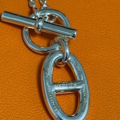 【超美品！】HERMES シェーヌダンクル アミュレット ペンダントの画像