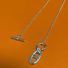 【超美品！】HERMES シェーヌダンクル アミュレット ペンダントの画像