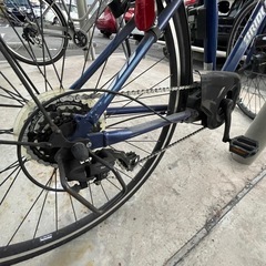 TB1e「TB7B41」 27インチ 7段変
速 電動自転車クロスバイク（オーシャンブルー）の画像