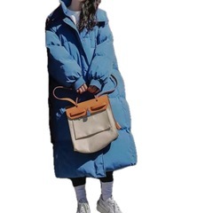 最終価格！ダウンコート 中綿　デニムブルー　XLの画像