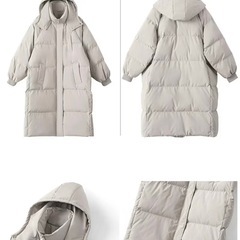 最終価格！ダウンコート 中綿　デニムブルー　XLの画像