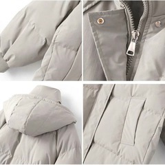 最終価格！ダウンコート 中綿　デニムブルー　XLの画像