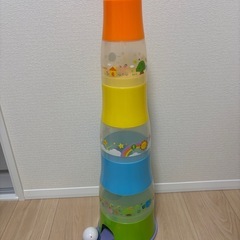 子ども　おもちゃ　ボールころがし　タワーの画像