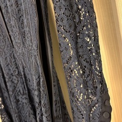 美品　CELFORD 襟付き　レースワンピース　ネイビーの画像