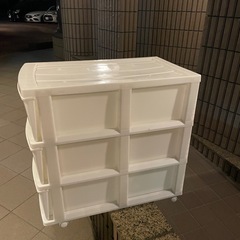 衣装ケース3段　白の画像