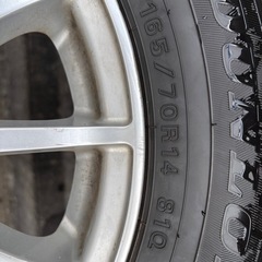 スタッドレスタイヤ　ホイール
セット 4本 165／70／R14の画像