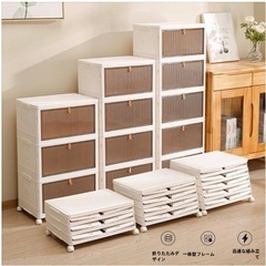 新品未使用　折りたたみ収納ラックの画像