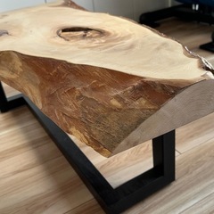【美品！】トチの木のローテーブルの画像