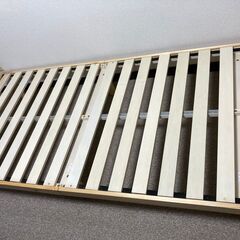 すのこベッド◆ニトリ◆シングル 脚付きヘッドレスすのこベッド◆ナチュラルの画像