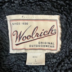ウールリッチ woolrich 90s XL 古着 メンズ オンブレ チェック ビンテージ アメカジ 裏毛 ウールジャケット US ネイビー 総柄の画像