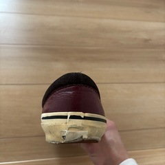 レア　Vans レザースリッポンスニーカー ブラウン/ブラック　US10サイズの画像