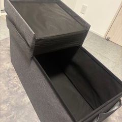 折りたたみ収納
スツール　グレーの画像